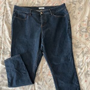 Gently used Loft crop jeans 16
